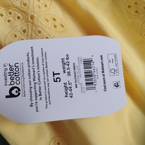 Wonder Nation Yellow Ruffle Dress - Picture 6 of 6